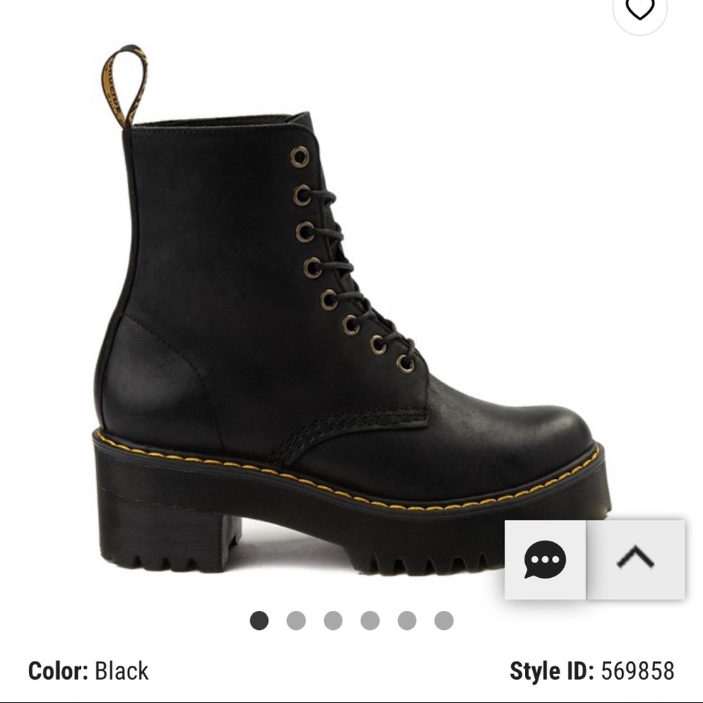 Womens Dr. Martens Shriver Hi 8-Eye
Platform Boot - Black